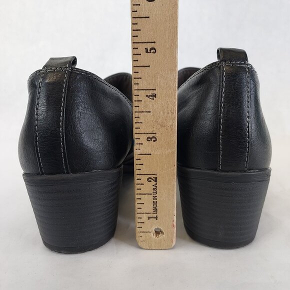 EuroSoft Alena Loafer Women's 9.5 Black Ankle Boot Slip On Heel Comfort Western - Picture 7 of 16